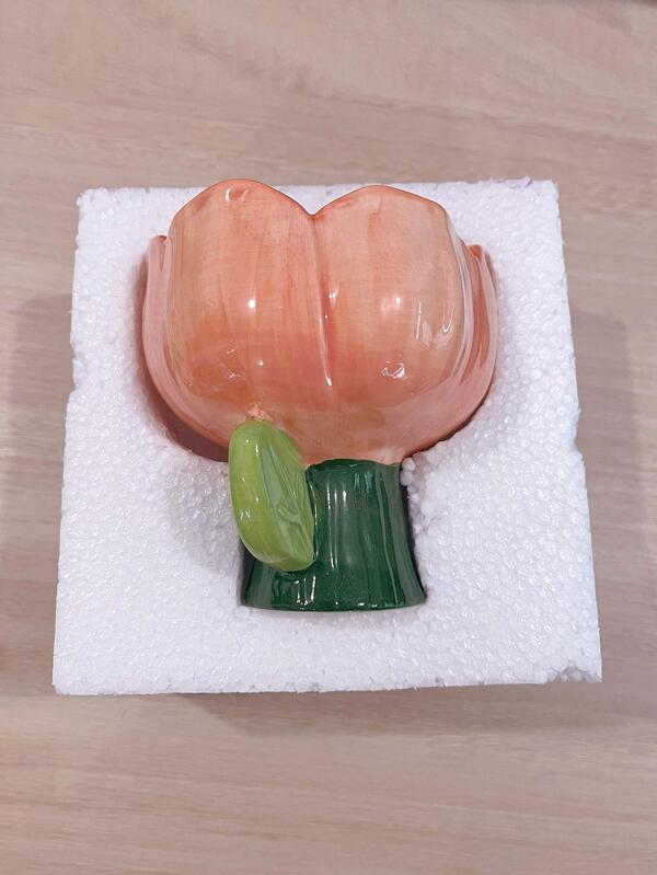 1pc Tulip Shaped Flower Pot, Nordic Flower Container Ornament, For Home