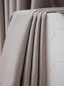 素色單片遮光窗簾米色簡約滌綸窗簾適用於客廳、臥室 - 米色 - 查看 4