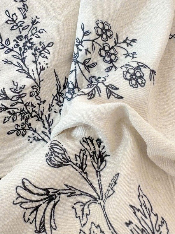 Floral Pattern Duvet Cover, Cottagecore Fabric Quilt Cover, For Bedroom