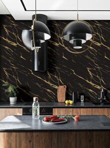 1 miếng dán tường họa tiết đá cẩm thạch cho nhà bếp, giấy dán tường PVC đen tự dính, dùng cho gia đình, nhãn dán, decal dán tường, decal vinyl trang trí nhà cửa, vật dụng trang trí mùa xuân làm mới ngôi nhà của bạn, nhãn dán trang trí lễ hội quà tặng sinh nhật tốt nghiệp - màu đen - Xem 7