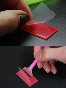 10 Gói Keo Dán Tranh Gắn Đá, 2 X 4cm Silicone Màu Hồng Cho Tranh Gắn Đá - Hồng - Xem 5