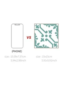 5 miếng dán nhà bếp in hình học - Nhiều màu - Xem 3