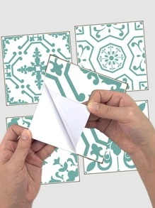 5 miếng dán nhà bếp in hình học - Nhiều màu - Xem 4