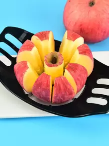 1pc Stainless Steel Apple Cutter - Black - View 3