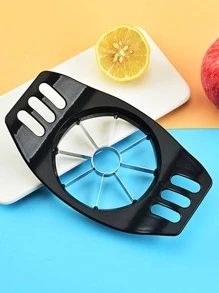1pc Stainless Steel Apple Cutter - Black - View 4