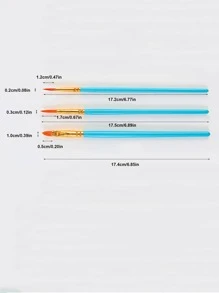 3 Cọ Sơn Hai Tông Màu, Cọ Vẽ Tranh Sơn Dầu Đa Năng Chuyên Nghiệp Cho Các Chi Tiết Tinh Tế & Vẽ Tranh Nghệ Thuật - Nhiều màu - Xem 9