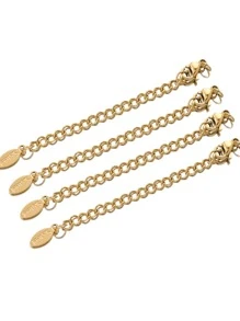 10 Stücke/Set Fashion Edelstahl DIY Erweitert Kette, Für Frauen Für DIY Schmuckherstellung