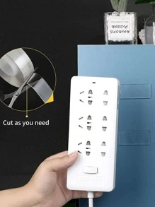 1 Cuộn Băng Keo Hai Mặt Trong Suốt Không Thấm Nước, Băng Keo Hai Mặt Có Thể Tháo Rời Đa Năng, Hộ Gia Đình - Trong sáng - Xem 4