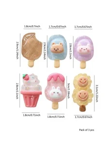 3 piezas Molde para paletas paleta de hielo - Multicolor - Ver 4
