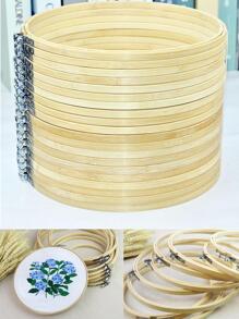 10pcs Bamboo Embroidery Hoops Round Cross Stitch Hoops/Decorative Hoop Ring (8cm/10cm/15cm/20cm)