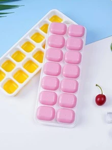 1入組矽膠冰塊模具家用極簡多格冰塊模具 - 粉色 - 查看 4