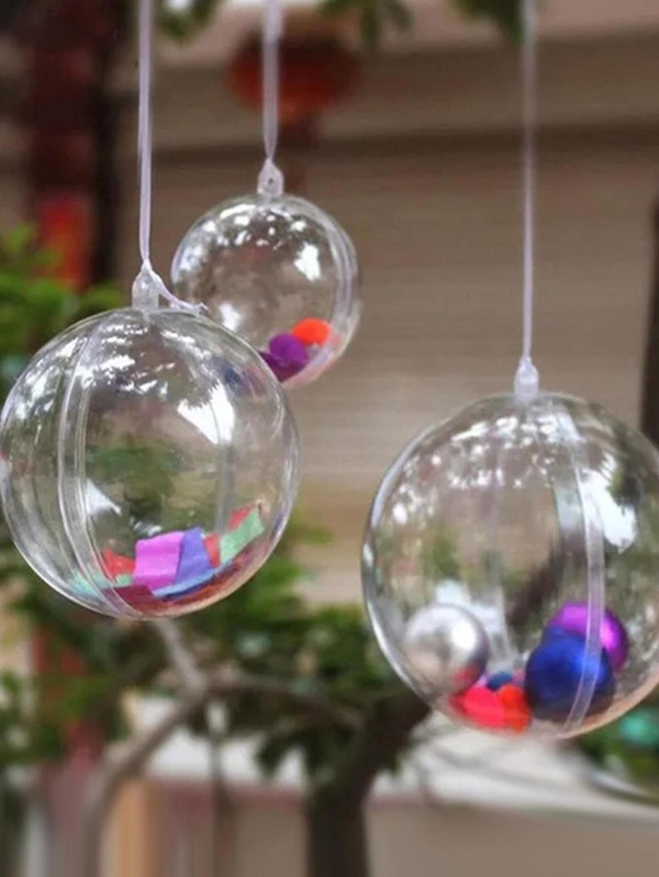 5pcs Plastic Wall Hanging, Modern Artificial Flower Design Hanging