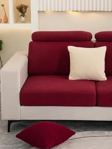 1 Màu Sofa Đệm, Tối Giản Đồng Bằng Ghế Sofa Đệm Cho Gia Đình - Màu Đỏ Sâu - Xem 6