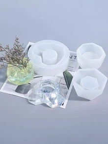1 pieza Molde de silicona diseño de florero para DIY