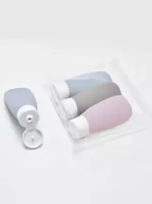 3入組乳液分配瓶北歐素色塑料乳液分配瓶適合戶外、旅行