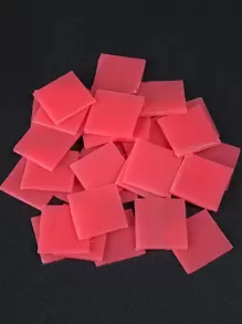 10 piezas 2*2cm Pegamento de arcilla de pintura de diamantes de imitación (Tamaño y color predeterminados: Rojo) - Rosa - Ver 4
