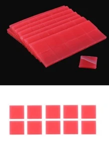 10 piezas 2*2cm Pegamento de arcilla de pintura de diamantes de imitación (Tamaño y color predeterminados: Rojo) - Rosa - Ver 2