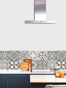 10pcs/20pcs Mandala Style Kitchen Wall Decals, Waterproof & Grease-Proof Kitchen Stickers,Stickers,Wall Decal, Vinyl Decal For Home Decorations,Spring Decoration Items Refresh Your Home,Rama Decoration Stickers Gifts Birthday Graduation