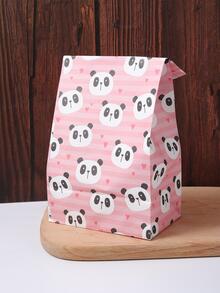10入組可愛熊貓印花禮品包裝紙彩色禮品袋適合派對 - 彩色 - 查看 3