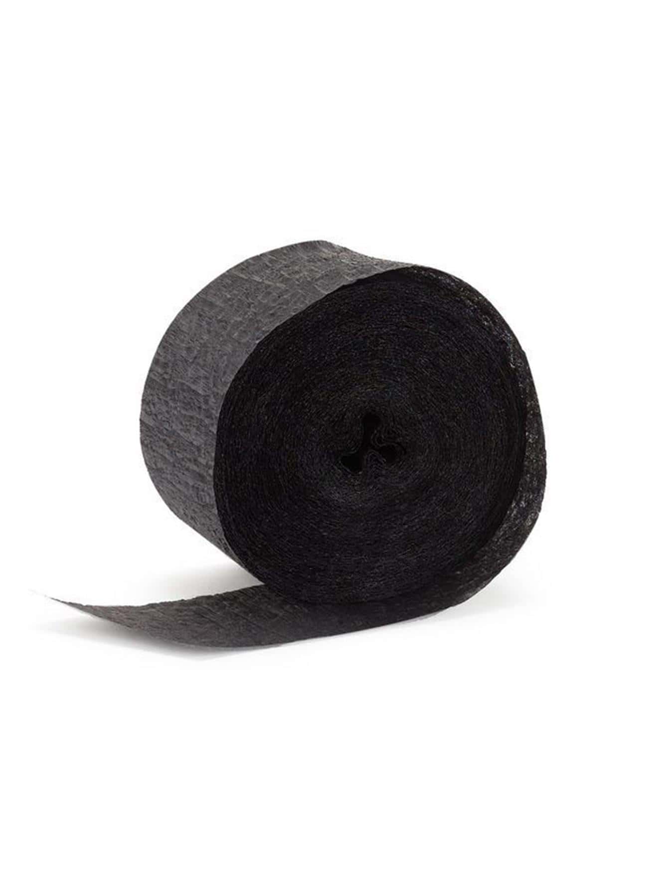 Serpentina de papel crepe 10m unicolor - Negro - Ver 1