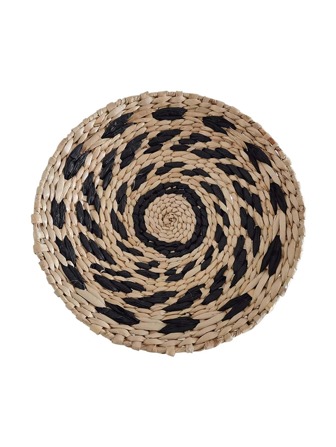 1pc Straw Wall Hanging,Boho Round Braided Detail Hanging Decoration For Home,Home Decor ,Room Decor,Wall Decor