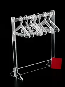 1个PS材质首饰收纳架，创意挂钩设计，可拆卸耳环收纳架，适用于卧室，情人节、开学季礼物，房间装饰 - 無色 - 查看 9