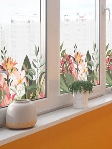 1 pieza Película con patrón floral decorativo ventana - Multicolor - Ver 7