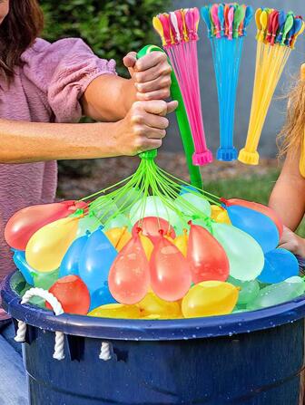 111pcs Mixed Color Water Balloon, Modern Latex Balloon For Party