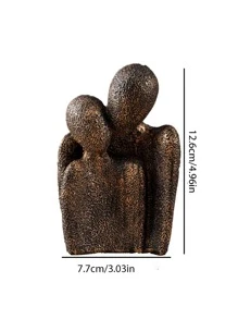 1 cặp đôi trừu tượng ôm đồ trang trí ngày lễ tình nhân - trắng - Xem 5