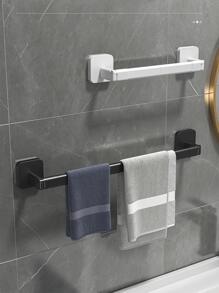 1入組免打孔毛巾杆 - 黑色 - 查看 6