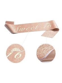 5pcs Letter Decor Party Headband & Sash Set - Multicolor - View 2