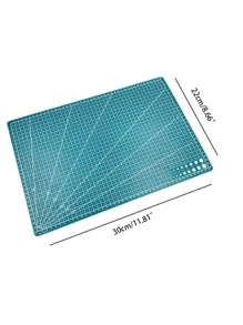 1 Họa Tiết Kẻ Sọc Thảm Cắt, Thớt Đa Năng Đơn Giản Cho Thủ Công DIY, Khắc Nghệ Thuật - màu xanh lá - Xem 4