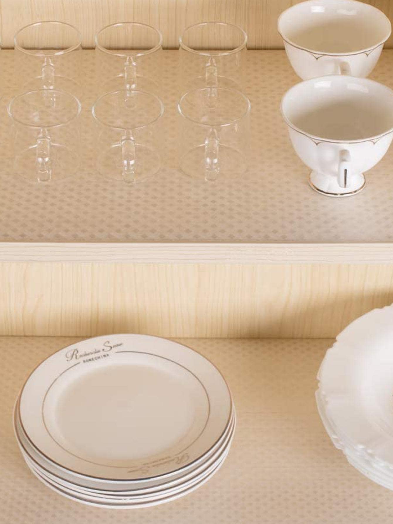 1入組PEVA抽屜內襯極簡透明防水防滑架子襯墊 - 無色 - 查看 1