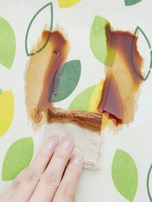 1入組格子圖案戶外防水野餐現代幾何樣式戶外草地毯 - 綠色 - 查看 5