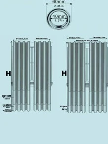 花卉刺繡1片遮光窗簾 - 彩色 - 查看 5