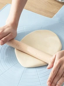 1 pieza Rodillo de masa de madera simple madera para cocina - Caqui - Ver 3