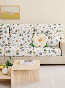 1 件牛奶絲印花四季沙發座墊套,現代簡約風格彈性沙發套,夏季沙發套,適合 L 型和 1-4 座沙發(單獨出售) - 彩色 - 查看 6