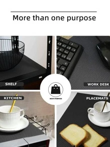 Peva Home Use Waterproof Refrigerator Mat, Kitchen Oil-Proof Drawer/Shoe Cabinet/Damp-Proof/Skid-Proof Mat, Heat Insulation Cup/Mat, Cabinet /Wardrobe Dustproof Mat, 45*29cm, 3pcs/Set ,Dehumidifier For Home