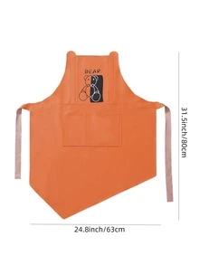 1 pieza con estampado de dibujos animados naranja cocina para de cocina - Naranja - Ver 2