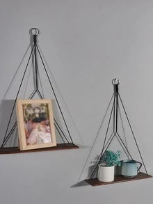 1pc Wooden Wall Hanging - Apricot - View 1