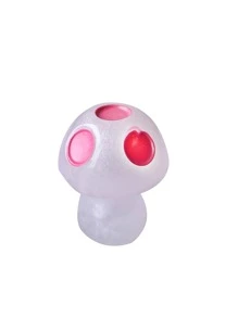 4pcs Random Color Mushroom Design Garden Decoration Craft, Glow In The Dark Ornament For Micro Landscape Decor