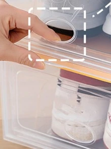 5pcs PP Shoes Box, Clear Shoes Display Box For Home - Yellow - View 2