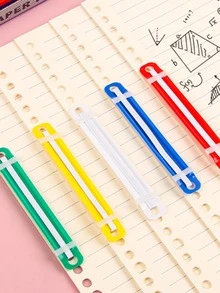 Bộ 50 Màu Hỗn Hợp Ràng Buộc Dải Đơn Giản Đa Năng Chất Kết Dính Kẹp Cho Văn Phòng, Trường Học, Sách Cố Định - Nhiều màu - Xem 2