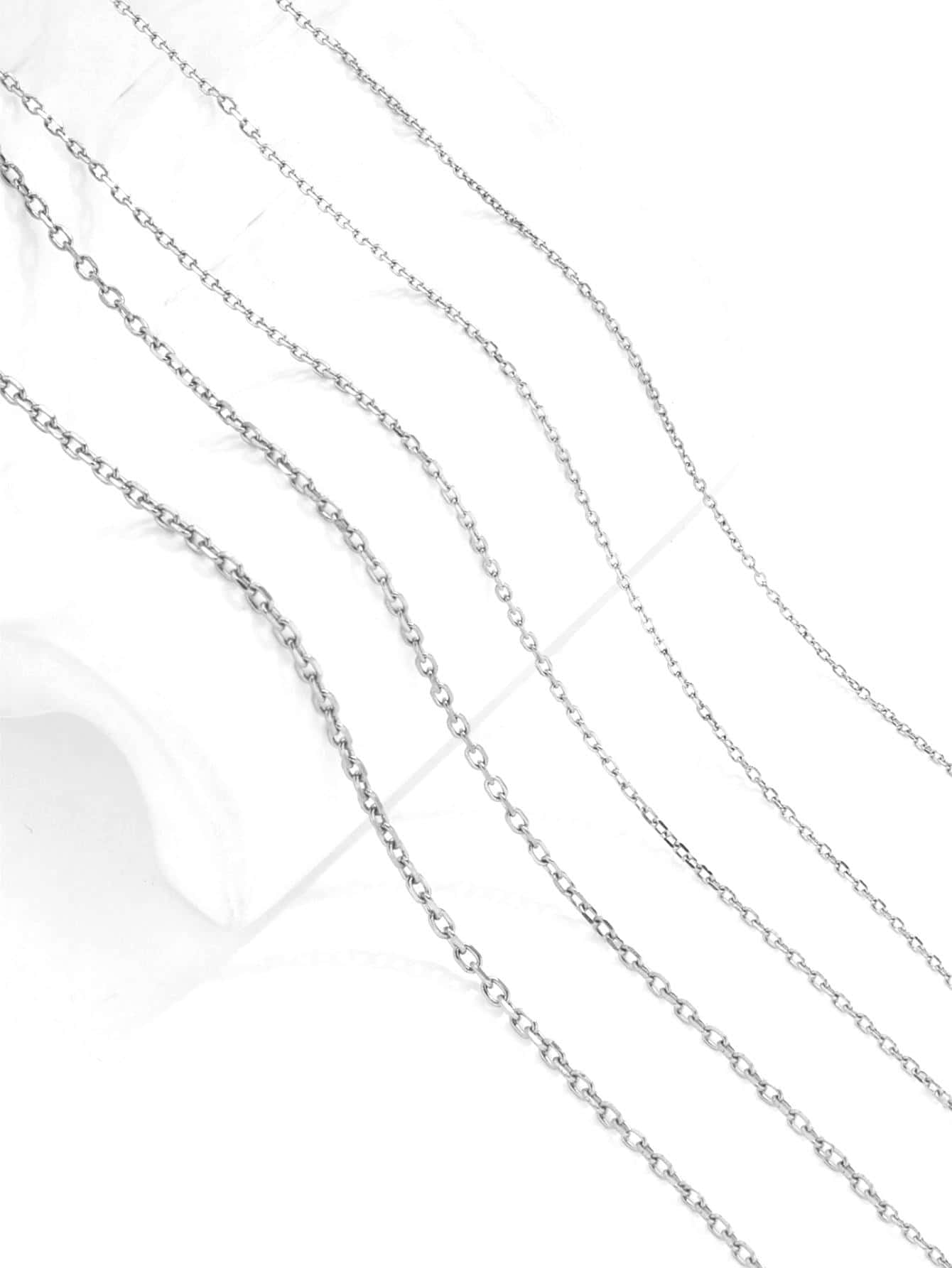 1pc 2m Fashion Stainless Steel Chain DIY Jewelry Accessory For Women For DIY Jewelry Making