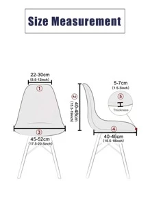 1 Chắc Chắn Màu Xanh Navy Bọc Ghế, Không Làm Đầy, Polyester Hiện Đại Mềm Mại Co Giãn Nhà Bọc Ghế - Màu xanh hải quân - Xem 6