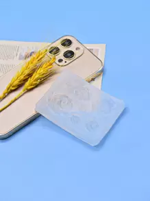 1 件花卉设计 DIY 硅胶模具，7 格玫瑰硅胶模具，适用于 DIY