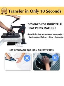 Iron on Heat Transfer Paper for Heat Press (25 Sheets, 8.5x11", Light 6.0) Iron-on Transfers for Light T-Shirt Fabrics Printable Heat Transfer Vinyl for Inkjet Printer - 白色 - 查看 2
