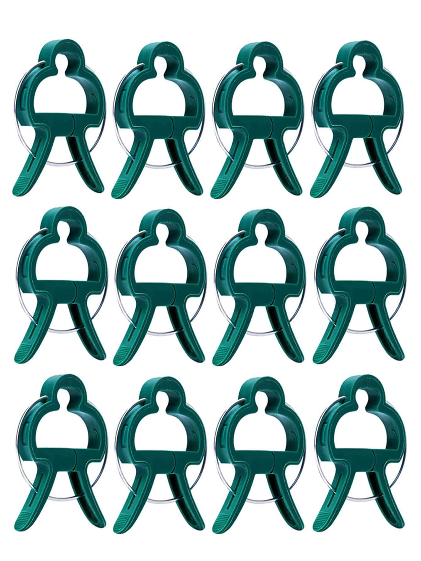 10pcs Plastic Plant Clip - Green - View 1