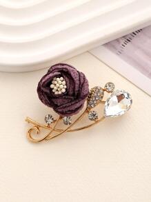 1 PC Xòe Nhựa, Boutonniere Hình Hoa Hiện Đại Cho Gia Đình - Xám - Xem 2