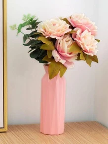 1 Bình Hoa ABS, Tối Giản Đồng Bằng Họa Tiết Chi Tiết Bình Hoa Cho Gia Đình - Hồng - Xem 3